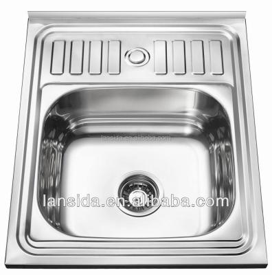 China Without Faucet Shine Polish Stainless Steel Sink For Kitchen Design for sale