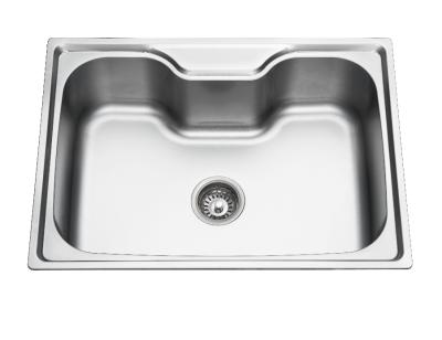 China Without Large Single Faucet 7050 Stainless Steel Kitchen Sink for sale