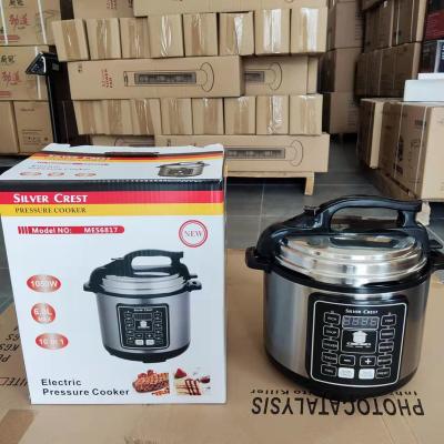 China Hot Sale Commercial Peak Rice Cooker 6l Silver Electric Pressure Cooker for sale