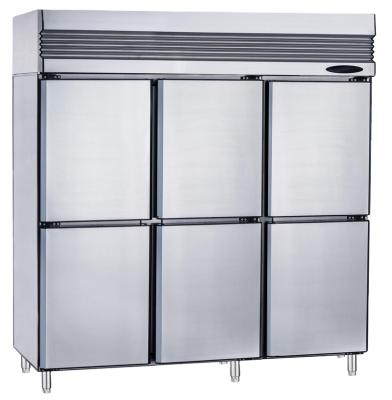 China Single-temperature Commercial Redbowl 1400L 6-Door Air-Cooled Restaurant Refrigerator for sale