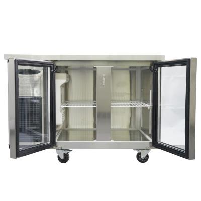 China Single-temperature Redbowl Two Heated Refrigerated Glass Door Display Counters for sale