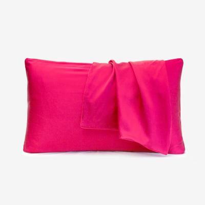 China AOKA Viable Supply Luxury Wedding Use Red Mulberry 100% Pure Silk Pillow Case for sale