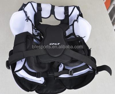 China Lightweight PVC Rubber Quality Hockey Goalie Chest And Arm Pads for sale