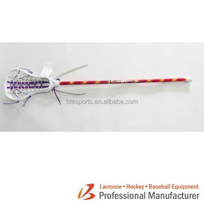 China Custom Matching Durable USA Colors Alloy Lacrosse Grip Shaft Stick / Lacrosse For Women for sale