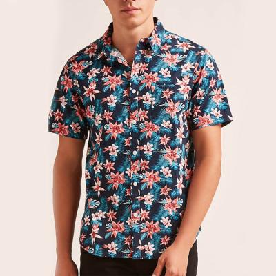 China Bangladesh Clothing Mens Floral Print Anti-pilling Fabric Anti-pilling Viscous Shirts for sale