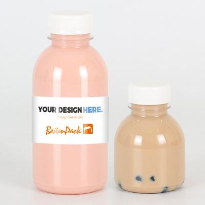 China 2023 New Arrivals Juice Drinks Bottle Clear PET Wholesale 300ml 350ml Cold Brew Coffee Plastic Bottles Square Juice for sale