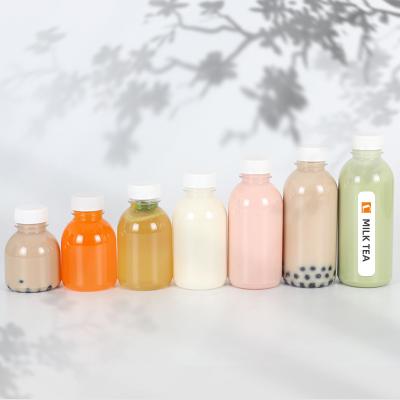 China Original Factory Original Moq Bpa Free Juice Bpa Free PET Small Round Juice Plastic Bottle Custom Made for sale