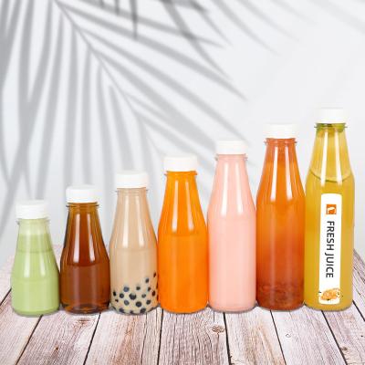 China Warehouse 500ml Clear Round Mineral Water Bottles Juice Beverage Disposable Plastic Juice Beverage Bottle pp EU USA Beverage Bottle for sale