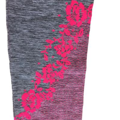 China Seamless Anti-Wrinkle Women's Jacquard Design Yarn-dyed Fleece Leggings for sale