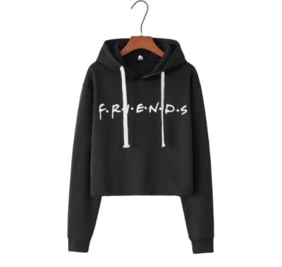 China Breathable Letter Print Breathable Friends Long Sleeve Hooded Sweatshirt for sale