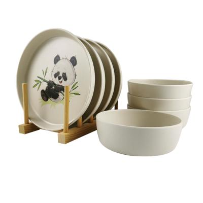 China 16pcs Brand Disposable Melamine Porcelain Dinner Sets Custom Tableware For 4 Person for sale