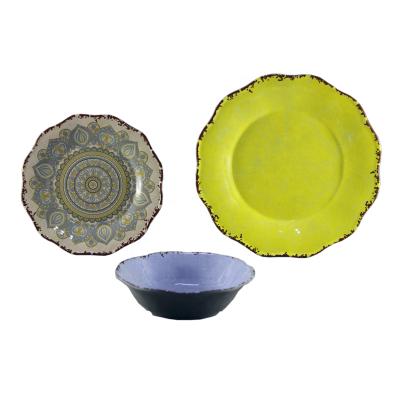 China Cheap and Affordable Disposable Sushi Dishes and Plates Sets Tableware Melamine Dishes Dishes Roll for sale