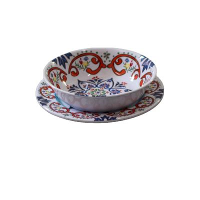 China Disposable OEM Side Dishes Dishes And Bowls Melamine Dinner Dishes for sale