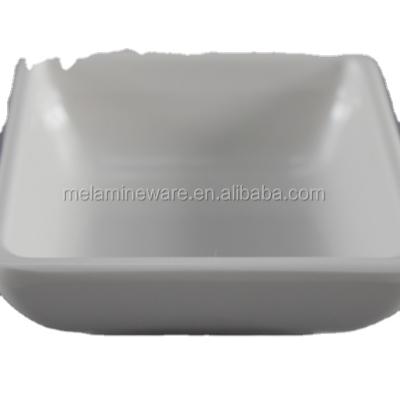 China Disposable Buffet Restaurant Bowl Melamine Decorative Small Square Ice Cream Bowl Disposable Sauce Bowl for sale