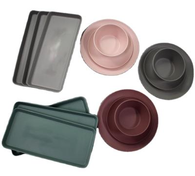 China Various Colors Wholesale Disposable Simulation Porcelain Dinnerware Set Melamine Dinnerware Sets for sale