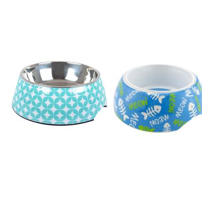 China Viable Custom Melamine Dog Bowl Plastic Pet Bowl Safe Pet Food Bowl for sale