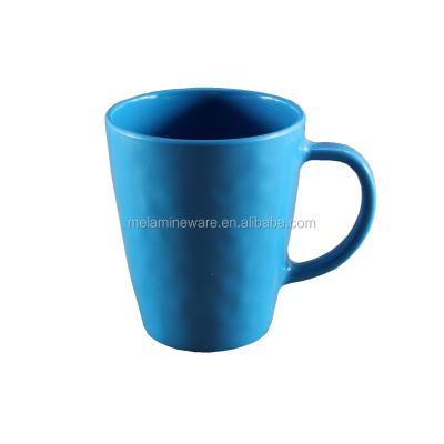 China Office Blue Melamine Drinking Mug With One Handle for sale