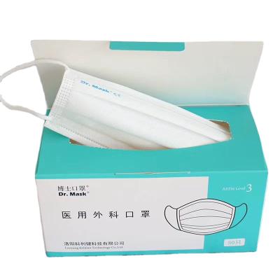 China Adult ASTM Level 3 Surgical Mask With Nelson Lab Test Report for sale