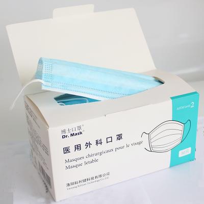 China Adult ASTM LEVEL 3 Mask Certificated 3 Ply Disposable Mask PPE for sale