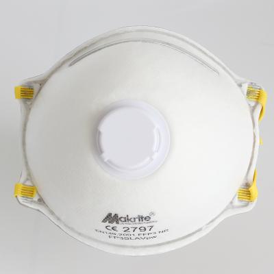 China Adult Makrite mask FFP 3 ffp 3 respirator mask FP3SLAVpw 10pcs/pack for sale