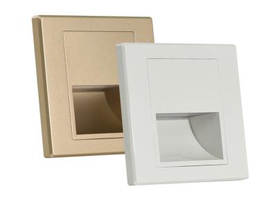 China LED Recessed Wall Mount Light Socket 1.5 Watt White Golden for sale