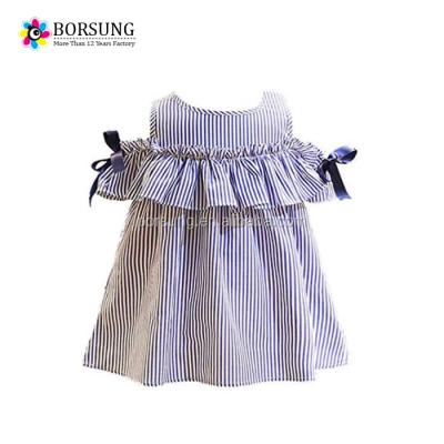 China New Summer Breathable Kids Dresses Designs Kids Ruffle Sleeveless Clothes For Princess Baby Dresses for sale