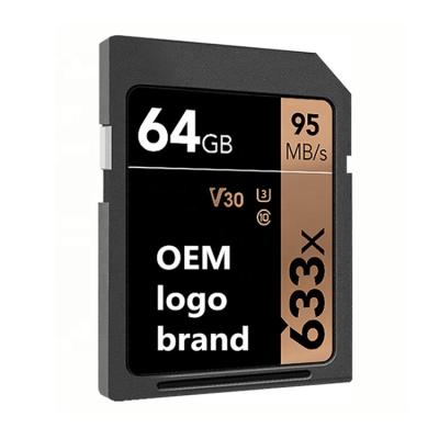 China OEM factory price plastic camera memory card sd card bulk sell sd card custom logo and print good chip for sale