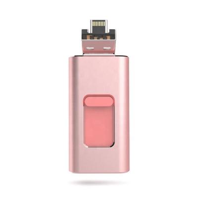 China Waterproof Metal 4 In 1 OTG Usb Flash Drive 16gb 32gb 64gb For Iphone Android Type-c for sale