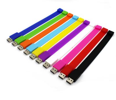 China 2.0 Usb 10 Drive USB Flash Drive 10 Promotional Custom Creative Flash Wristband 4G 8G 16G 32G 64G Color Pendrive Pendrive for sale