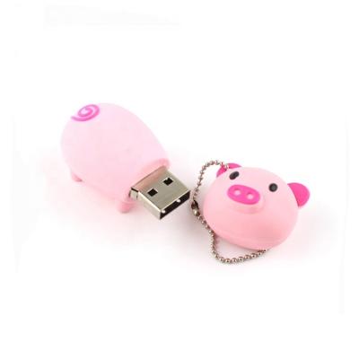 China Promotional Custom USB Drive Pig Shape PVC USB Flash Drive With Custom LOGO for sale