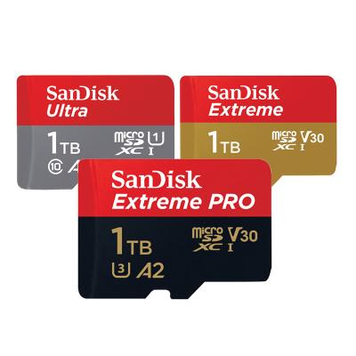 China 100% Authentic SanDisk Plastic 1TB Ultra A1 C10 U1 Pro A2 Extreme U3 V30 SD Micro Flash TF Card Cards 1 TB Memory Card for sale