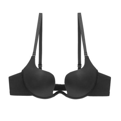 China New Design Simple And Natural Inserts Seamless Push Up Bras Folder Sets Gold Bra With Low Price Uxing for sale