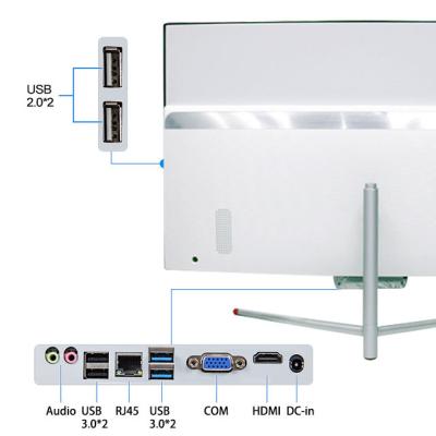 China Maifan 24 inch Core I3 I5 I7 HD Graphics Business Curved Monoblock Computers Laptops Desktops All in One PC Touch Screen for sale