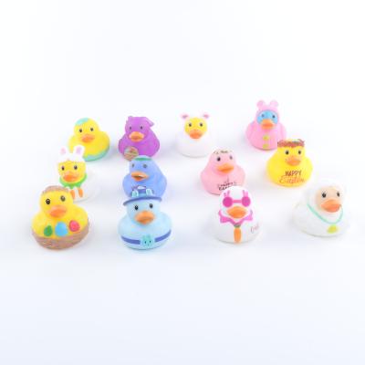 China Toddlers Swimming Dabbling Water Toys Safe PVC Material Squeaky Soft Plastic Cartoon Animal Bath Toy For Baby for sale