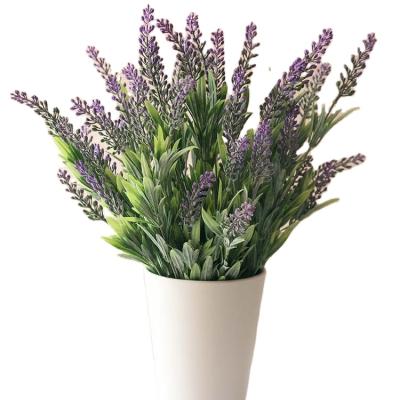 China L-Wholesale Beautiful Custom Colorful Flocking Artificial Purple Lavender Can Be Used As Wedding Decoration Home Decoration Office Decoration for sale