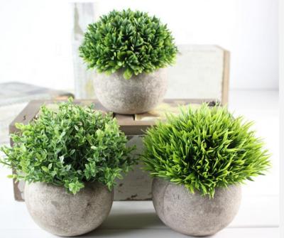 China H-076 modern wholesale artificial succulent plants with pots for home decoration for sale