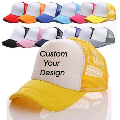 China Plain Blue Purple Mesh Otto Trucker HatWholesale Golf Sun 5 Panel Camouflage White Camouflage Hats Foam Hip Hop Custom Quality Printed COMMON for sale