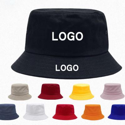 China Luxury Simple Bulk Adult Unisex Cotton Customized Logo Bucket Hats Bucket Hats for sale