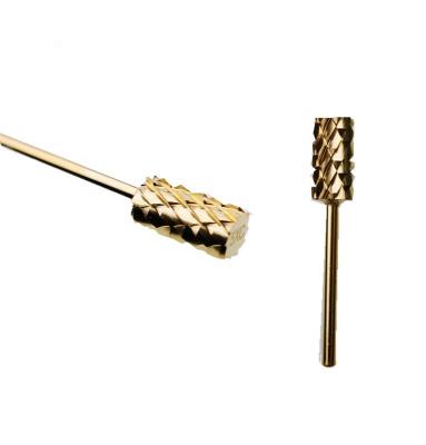 China Fashionable Wholesale 5 in 1 Electric Nail Drill Bit File Folder Tool 3/32 Gold Tungsten Steel Nail Bit for sale