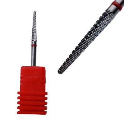 China Easy Apply Nail Drill Bit Carbide Tungsten Steel Straight Edge For Nail Art Nail Supply Undernail Drill Bit for sale