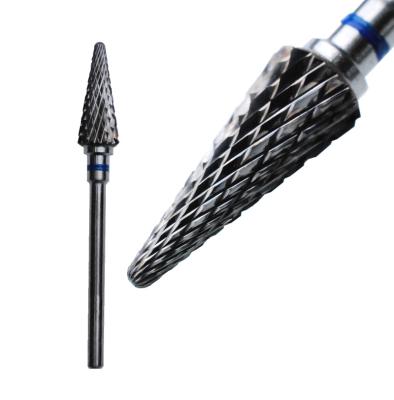 China Nail Salon Taper Bit Cuticle Bit Rotary Carbide Milling Cutter Nail Drill Bit for sale