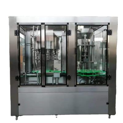 China Beverage Wine Whiskey Vodka Liquid Bottling Production Line Machine 3 in 1 Glass Bottle Filling Machine Line for sale