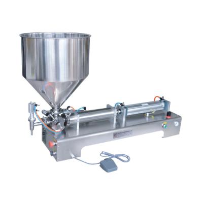 China Semi-automatic Beverage Soap Filling Machine 100-1000ml Shampoo Paste Syrup Hand Gel Soap Filling Machine for sale