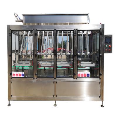 China Linear Structure Automatic Gravity Type Food Liquid Bottle Filling Machine Free Flowing for sale