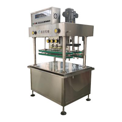 China Automatic Plastic Cap Jar Pump Food Bottle Capping Machinery for sale