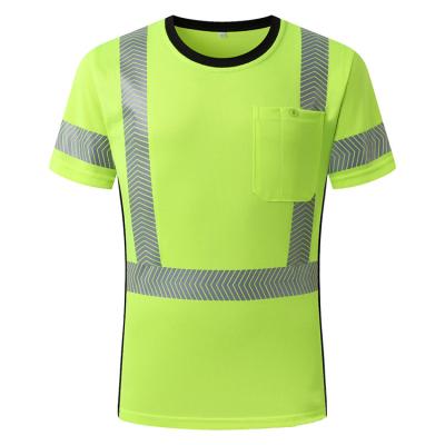 China Hot Sale Chinese Low Price Anti-Shrink Hi Vis Tee Shirt Hi Vis Workwear Cheap T-shirt for sale