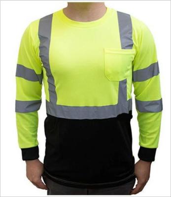 China Wholesale High Quality T Shirt Hi Vis From China Security High Visibility Anti Shrink Workwear Shirts for sale