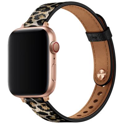 China Fashion. Wholesale Sports Smart Watch Leather Strap Couples Replacement Strap Accessories For Apple Watch Series for sale