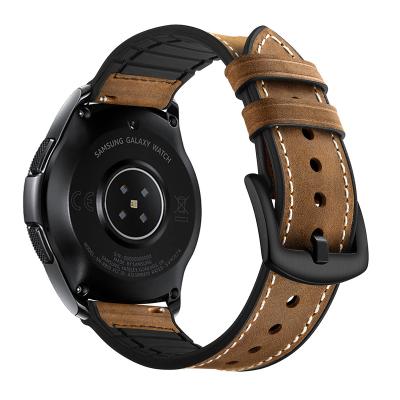 China Fashion. High End Sport Custom 22mm Silicone Band Strap For Samsung Galaxy Watch 3 Classic Luxury Leather Strap for sale