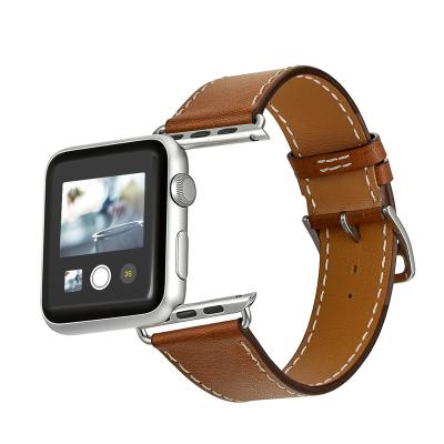 China Fashion. Sport Leather Replacement Genuine Leather Bands 38mm 42mm For MI Apple Smart iwatch for sale